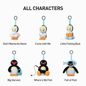 Pop Mart x Pingu Plush Keychain Series